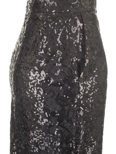 Fustă midi Al Duca D’aosta 1902 din dantelă negru