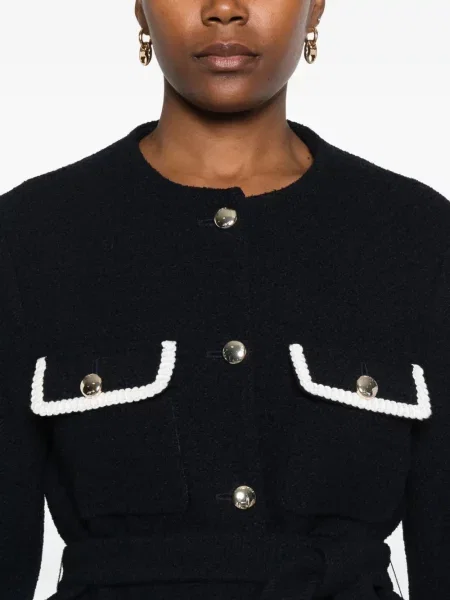 Geacă Maje din tweed albastru