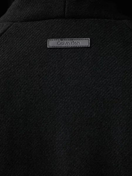 Calvin Klein női kabát gyapjúval fekete