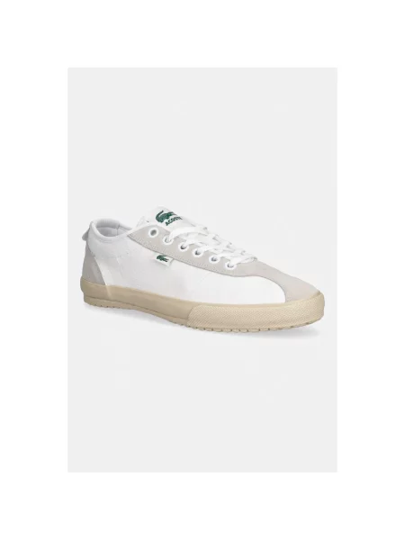 Sneakersy Lacoste zamszowe białe