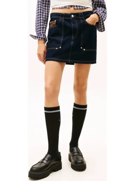 Tommy Jeans Fustă de blugi Bleumarin