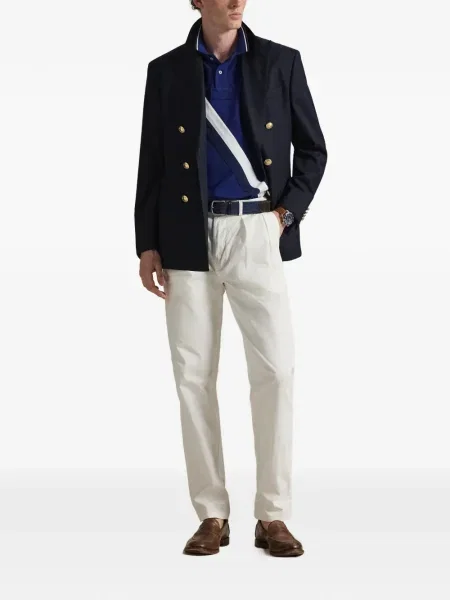 Șapcă Polo Ralph Lauren cu broderie din țesătură twill în carouri albastru
