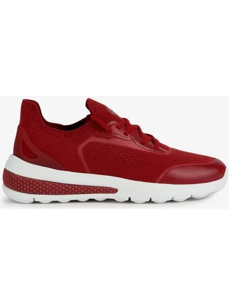 Trampki Geox Spherica Actif ciemnoczerwone 41 białe