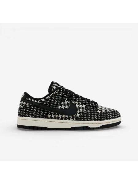Tvídové tenisky Nike Dunk biela
