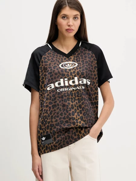 Adidas Originals tricou STN FBALL maro