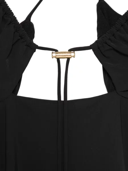 Rochie midi Moschino cu volane negru