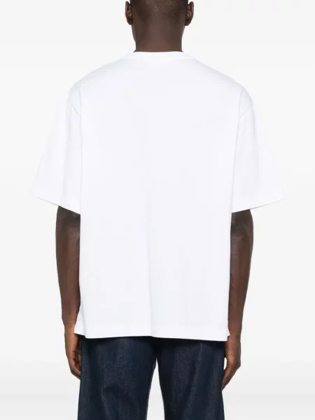Tricou Maison Kitsune cu imagine alb