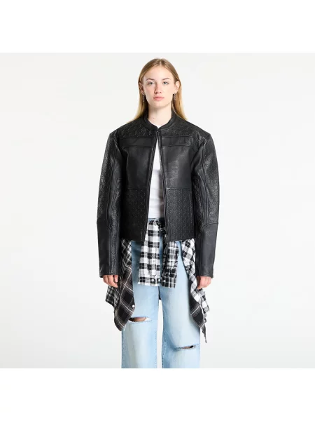 Шкіряна куртка Daily Paper чорна