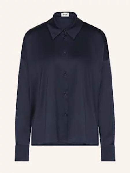 Drykorn Koszula Cloelia Z Satyny blau granatowa