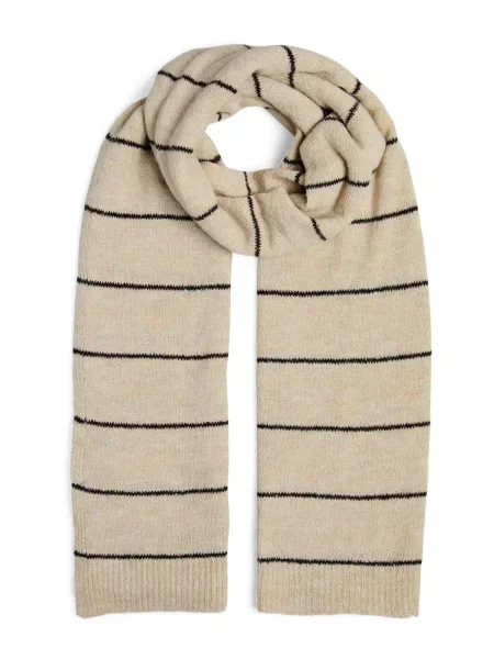 PIECES Fular PCNORMA gri taupe negru