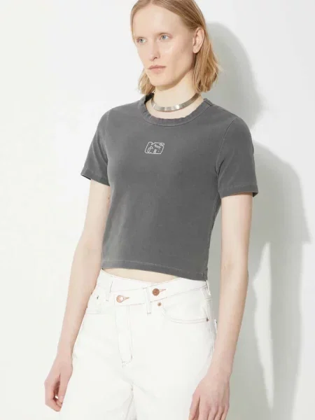 KSUBI Футболка Stacked Baby Ss Tee Charcoal сіра