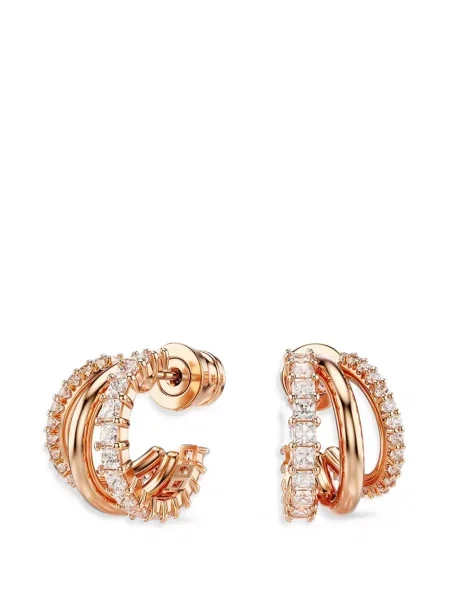 Cercei Swarovski roz