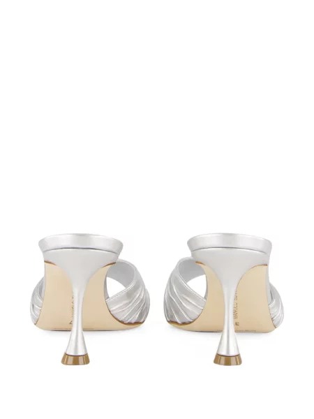 Papuci tip mules Manolo Blahnik din piele