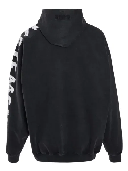 Hanorac cu glugă Vetements negru