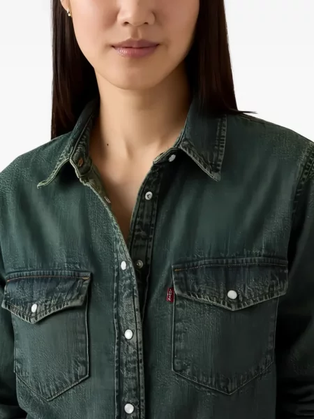 Cămașă de blugi Levi's® verde