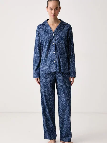 Lauren Ralph Lauren dvojdielne pyžamo dámske s bavlnou