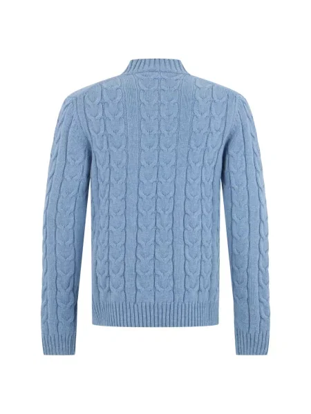 Sweter Slowear wełniany niebieski
