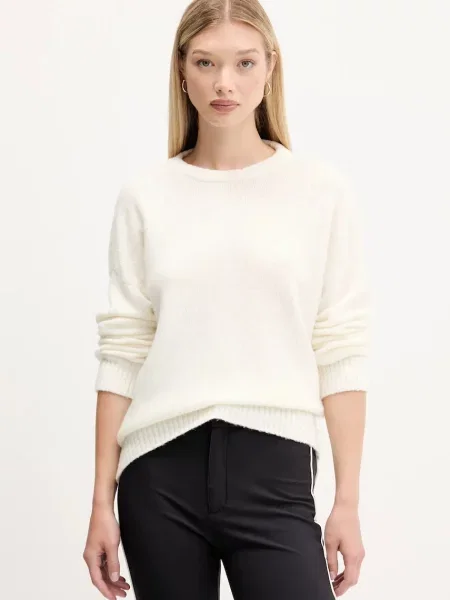 Pulover z volno HUGO bež