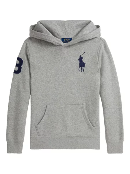Bluza z kapturem dziecięca Polo Ralph Lauren szara