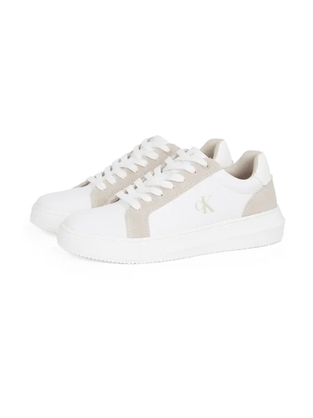 Sneakerși Calvin Klein Jeans alb