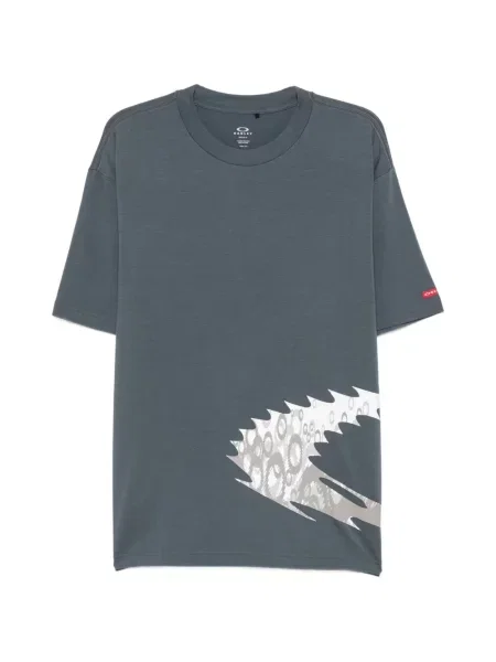 Tricou Oakley cu imagine retro gri