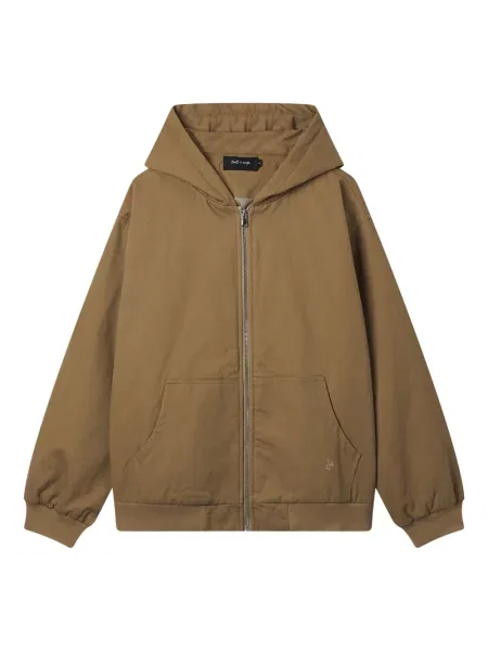 Kurtka Tout A Coup z kapturem brązowa