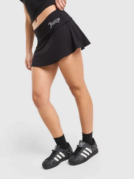 Juicy Couture Spódniczka Jersey Roll Down czarna