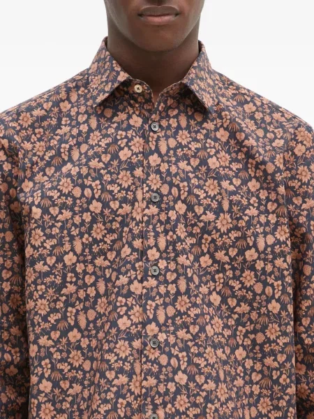 Cămașă Paul Smith cu model floral cu imagine albastru