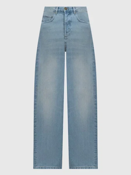 Джинси з патчем логотипа Twinset блакитні