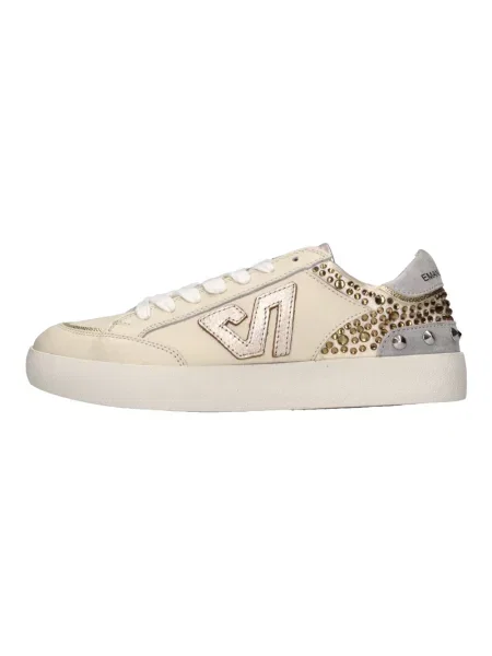 Sneakersy Emanuélle Vee skórzane beżowe