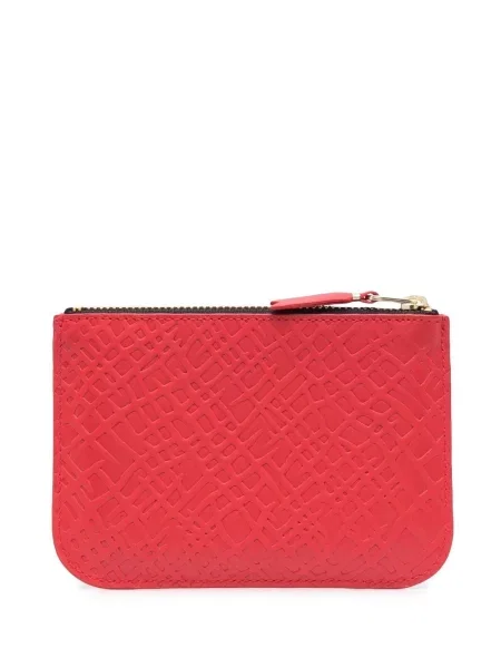 Kožená peněženka Comme Des Garçons Wallet červená