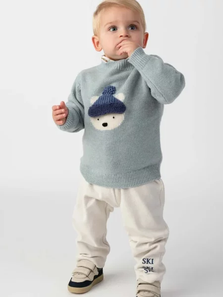 Donsje светр дитячий із мериносової вовни Denn Merino Wool Sweater Polar Bear