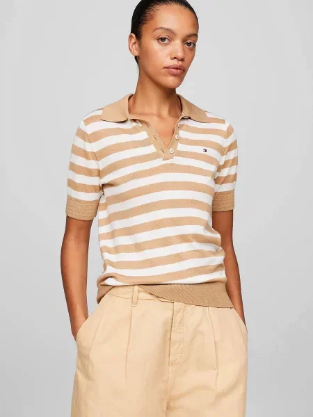 Смугастий светр Tommy Hilfiger з ліоцелу