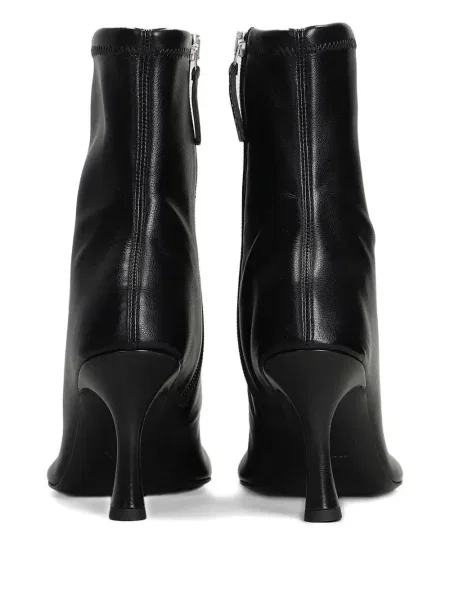 Botine 3juin din piele negru