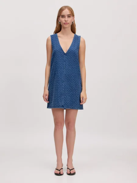 EDITED Rochie Xristina / denim albastru