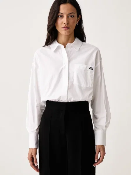 DKNY cămașă pentru femei din alb
