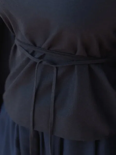Rochie maxi Baserange de mătase de costum negru