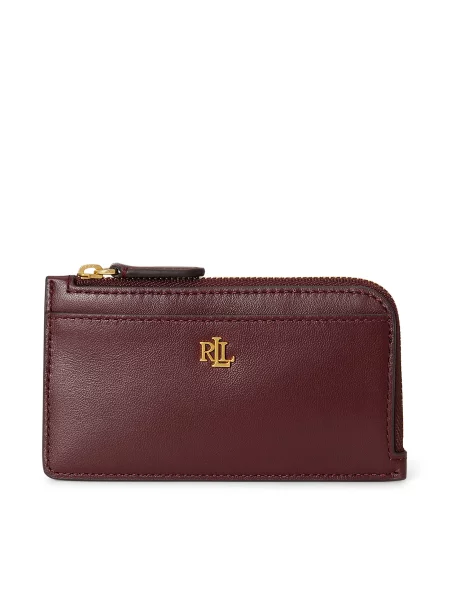 LAUREN RALPH LAUREN Denarnica Bordo rdeča