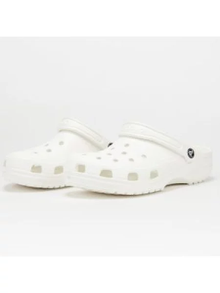 Pantofle Crocs Classic white bílé