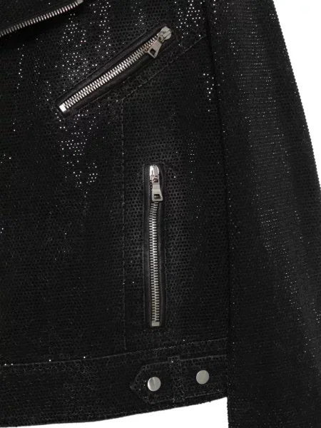 Geacă Balmain cu buline negru