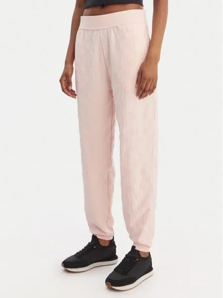 HUGO Pantaloni trening Monogram deschis roz