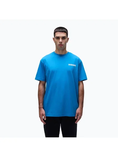 Tricou pentru bărbați Napapijri S-Linth blue sapphire albastru