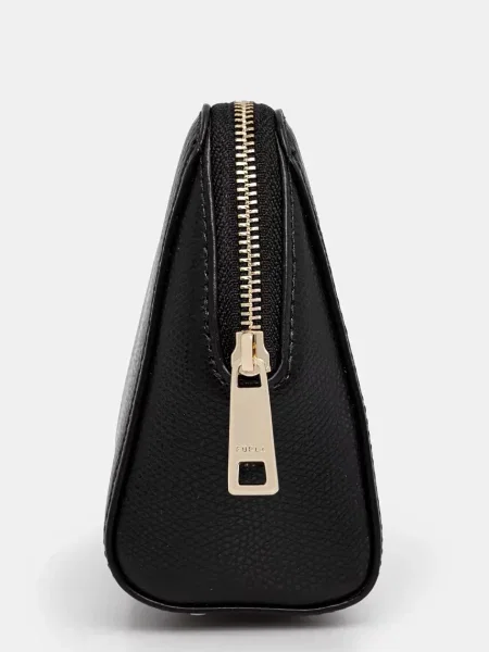 Шкіряна косметичка Furla чорний