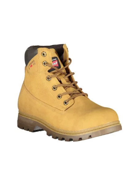 Lniane buty do kostki Carrera o krotszym kroju casual żółte