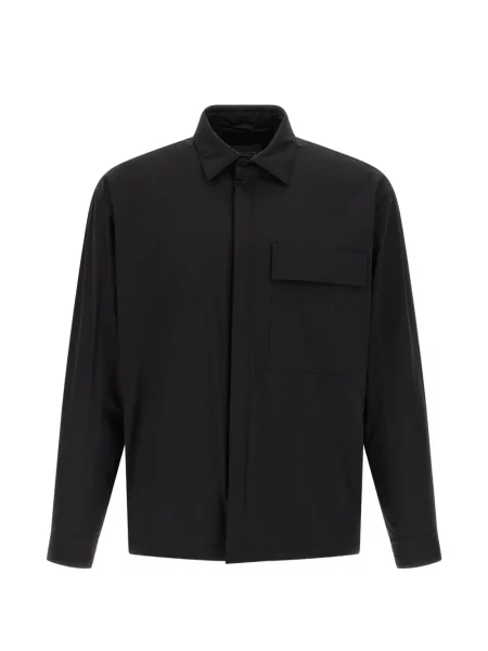 Košile Herno s našívanými kapsami černá