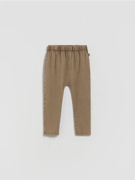 Reserved Легінси з високим вмістом темно коричневий