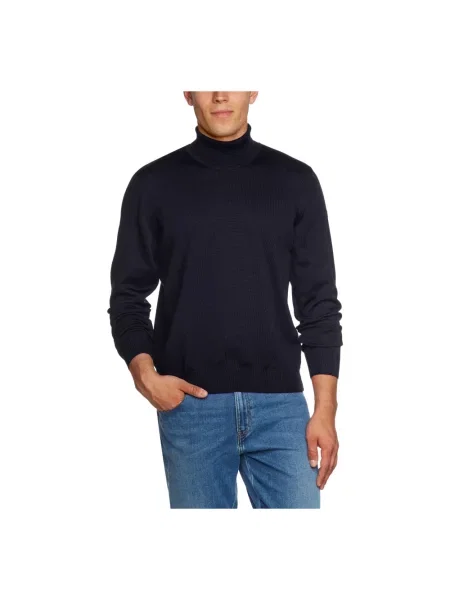 Sweter z golfem Maerz niebieski