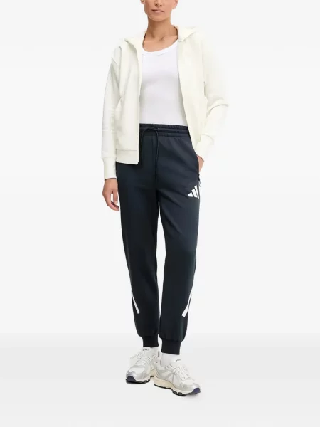Ριγέ τρέξιμο μπλούζα Adidas από διχτυωτό κόκκινο