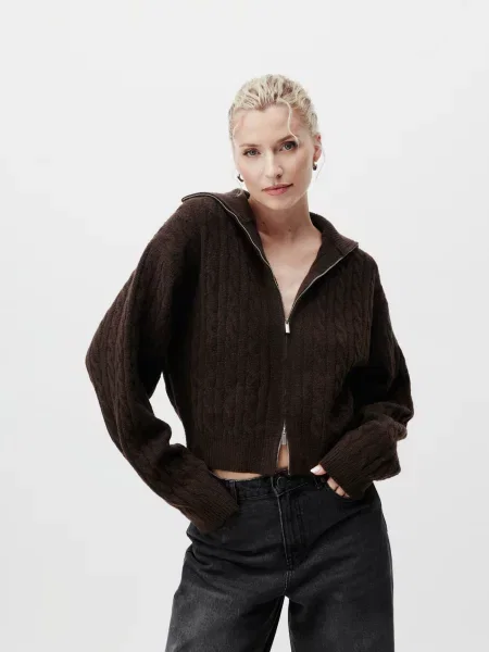 LeGer by Lena Gercke Kardiganas Caren tamsiai ruda