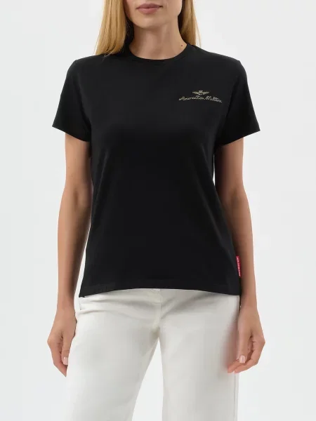 Футболка Aeronautica Militare чорна